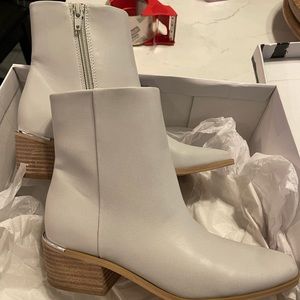 Dolce Vita Lustry Grey Boots | Metal Detail